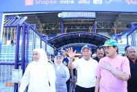 Gubernur Jawa Timur saat meninjau kesiapan penyelenggaraan Porprov Jatim 2019 di kabupaten Lamongan beberapa waktu lalu. (Dok. Humas Pemprov)