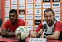 Press Conference, jelang laga Persipura melawan Madura United, Selasa 15/07/2019. (foto: twitter madura united)