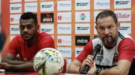 Press Conference, jelang laga Persipura melawan Madura United, Selasa 15/07/2019. (foto: twitter madura united)