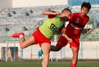 Suasana latihan Madura United jelang hadapi Perseru Badak Lampung FC. (twitter madura united)