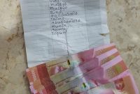 Barang bukti uang yang diamankan dari tangan pelaku. (Son/ SJ foto)