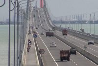 Suasana Jembatan Suramadu, Selasa, 09/07/2019. (Budi/ SJ foto)
