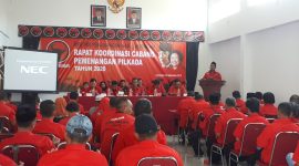 Suasana Rakorcab PDIP Lamongan digelar Rabu, 04/09/2019. (Mahrus/ SJ foto)