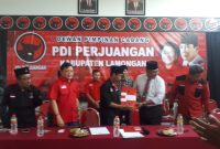 Penjaringan Bacabup dan Bacawabup PDI Lamongan ditutup hari ini, Sabtu, (14/9/2019). (Mahrus/ SJ foto)