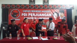 Penjaringan Bacabup dan Bacawabup PDI Lamongan ditutup hari ini, Sabtu, (14/9/2019). (Mahrus/ SJ foto)