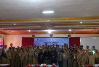 Peserta workshop penerapan Puskesmas BLUD ikuti foto bersama. (Farin/ SJ foto)