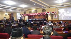 Suasana Sidang Paripurna DPRD Kabupaten Sumenep. (Farin/ SJ Foto)