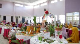 50 peserta ikuti festival kudapan yang digelar gabungan organisasi wanita (GOW) Sumenep, di gedung Korpri, Kota Sumenep, Selasa, 24/09/2019. (Farin/ SJ foto)