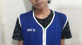 Sopir nyambi pengedar sabu ditangkap Polrestabes Surabaya. (Joe/ SJ foto)