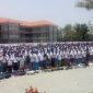 5000 santri Pondok Pesantren Tebuireng, Jombang, Jawa Timur, gelar shalat istisqa', Senin, 30/09/2019. (Mufid/SJ foto)