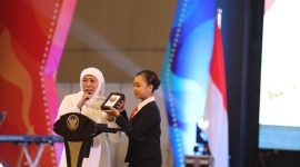 Gubernur Jatim Khofifah Indar Parawansa. (dok/Fahri/SJ foto)