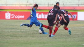 Persib Bandung menang atas Persipura Jayapura dengan skor 1-3 dalam pertandingan di Stadion Gelora Delta Sidoarjo, Senin, 23/09/2019. (Fahmi/ SJ foto)