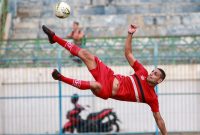 Jaimerson ikuti official training jelang hadapi Barito Putra, di Stadion Gelora Bangkalan, Jawa Timur, Jumat sore, 13/09/2019. (foto: madura united twitter)