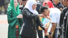 Gubernur Jawa Timur Khofifah Indar Parawansa. (Fahmi/ SJ Foto/ dok)