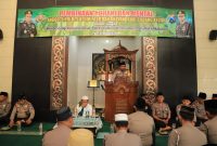 Pembinaan rohani dan mental digelar Polres Kediri untuk anggota, Kamis, 24/10/2019. (Inug/ SJ Foto)