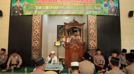 Pembinaan rohani dan mental digelar Polres Kediri untuk anggota, Kamis, 24/10/2019. (Inug/ SJ Foto)