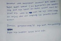 Surat permohonan maaf yang dibuat A-S kepada Bupati Sumenep, Abuya Busyro Karim. (istimewa)