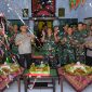 Polres Blitar dan prajurit Batalyon 511 Dibyatara Yudha rayakan HUT TNI bersama, Kamis, 04/10/2019. (inug/ SJ Foto)
