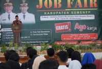 Suasana Pembukaan Job Fair yang digelar Pemkab Sumenep beberapa waktu lalu. (Farin/ SJ Foto/dok.)