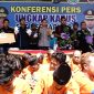 62 tersangka narkoba ditangkap Satnarkoba Polresta Sidoarjo. (Fahmi/ SJ foto)