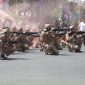 Sosio drama 1.170 pelajar ditampilkan dalam upacara peringatan Hari Pahlawan di Bali Kota Surabaya, Minggu, 10/11/2019. (foto istimewa)