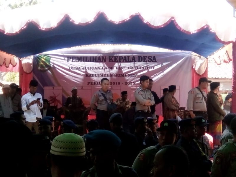 Suasana pasca kerusuhan Pilkades Juruan Laok, Kecamatan Batuputih, Sumenep, Jawa Timur, Kamis, 07/11/2019. (Didik/ SJ Foto/ dok.)