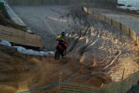 Sirkuit IMS Grass Track 2019 disiapkan panitia sejak Sabtu, 23/11/2019. (Ariawan for seputarjatim.com)