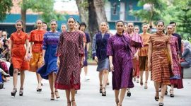 Dhoho Street Fashion menjadi agenda rutin tahunan Kota Kediri, Jawa Timur. (Inug/ SJ Foto/ dok.)