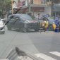 Mobil Expander milik Nurkholis, Sekpri Bupati lamongan diamankan polisi usai terjadinya laka lantas, Selasa, 10/12/2019. (Mahrus/ SJ Foto)