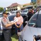 Kapolda Jatim Irjen Luki Hermawan memimpin rilis kasus curanmor, Rabu, 05/02/2020. (Yud/SJ Foto) 