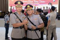 Sertijab Kapolresta Sidoarjo dilakukan di Polda Jatim, Jumat, 14/02/2020. (Fahmi/ SJ Foto)