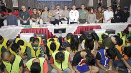 BUDAK NARKOBA : 200 tersangka narkoba ditangkap Polda Jatim dalam operasi yang digelar di awal tahun 2020. (Yuda/ SJ Foto) 