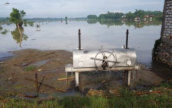 Tanggul Sungai Jebol, Ratusan Hektar Sawah Tergenang Banjir