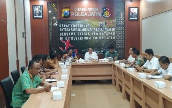 Polda Jatim Gelar Rapat Satgas Mafia Bola