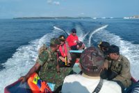 Pencarian nelayan hilang dilakukan tim gabungan TNI-Polri, Sabtu, 22/02/2020. (*/SJ Foto) 