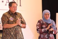 Gubernur Khofifah hadiri groundbreaking Galeri Seni SBY-Ani di Ploso, Kabupaten Pacitan, Jawa Timur, Sabtu, 22/02/2020. (Fahmi/ SJ Foto) 