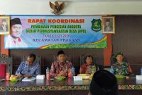 Wakil Bupati Sumenep, Achmad Fauzi, dan Kepala DPMD Sumenep, Mohammad Ramli, memimpin rapat koordinasi pengisian anggota BPD di Kecamatan Pragaan, Sumenep, Jumat, 28/02/2020. (foto: istimewa) 
