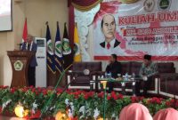 MH. Said Abdullah beri kuliah umum di Kampus STKIP Sumenep, Sabtu, 29/02/2020. (Didik/SJ Foto) 