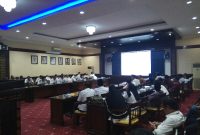 ESDA Pemkab Sumenep menggelar sosialisasi tambang, Rabu, 05/02/2020. (Didik/SJ Foto)