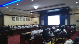 ESDA Pemkab Sumenep menggelar sosialisasi tambang, Rabu, 05/02/2020. (Didik/SJ Foto) 