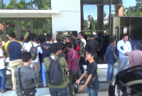 Pimpinan DPRD dilaporkan ke Kejari Sumenep. (Didik/SJ Foto) 