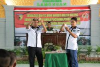 Kodim 0812 Lamongan bekerjasama dengan Polres Lamongan lakukan tes urine bagi prajurit, Rabu, 11/03/2020. (Mahrus/SJ Foto) 