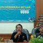 Ahmad Sa'ie, Jurnalis TVRI ditunjuk memimpin Komunitas Jurnalis Sumenep dalam musyawarah besar yang digelar di Aula Bappeda, Sabtu, 21/03/2020. (istimewa) 