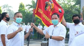 Apel personil Ditreskrimum Polda Jatim digelar Rabu, 08/04/2020. (Yudha/SJ Foto) 