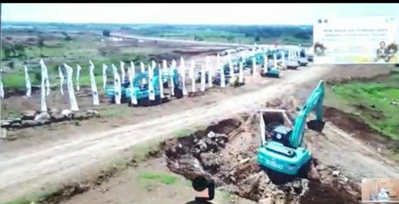 Pembangunan Bandar Udara baru di Kediri, Jawa Timur resmi dimulai hari ini, Rabu, 15/04/2020. (foto istimewa)