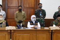 Gubernur Jatim Khofifah Indar Parawansa. (Fahmi/SJ Foto) 