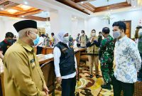 Gubernur Khofifah sepakat pemberlakuan PSBB di Malang Raya. (Fahmi/SJ Foto)