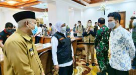 Gubernur Khofifah sepakat pemberlakuan PSBB di Malang Raya. (Fahmi/SJ Foto) 