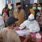 Pemkab Lamongan gencarkan rapid tes untuk mendeteksi warga positif covid-19. (Mahrus/ SJ Foto)