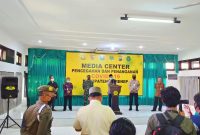 Jumpa pers digelar gugus tugas covid-19 Sumenep, Jumat, 15/05/2020. (*/SJ Foto)